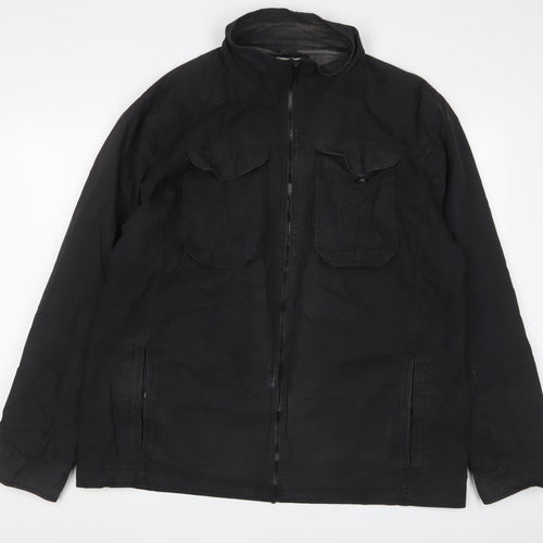 BHS Mens Black Jacket Size XL Zip