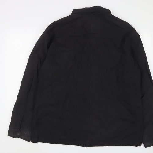 BHS Mens Black Jacket Size XL Zip