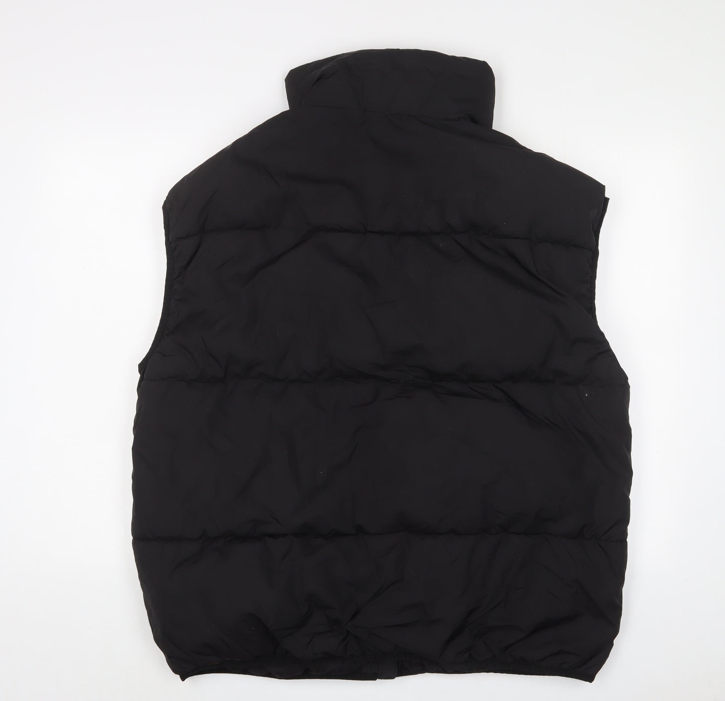 H&M Womens Black Gilet Jacket Size XS Zip