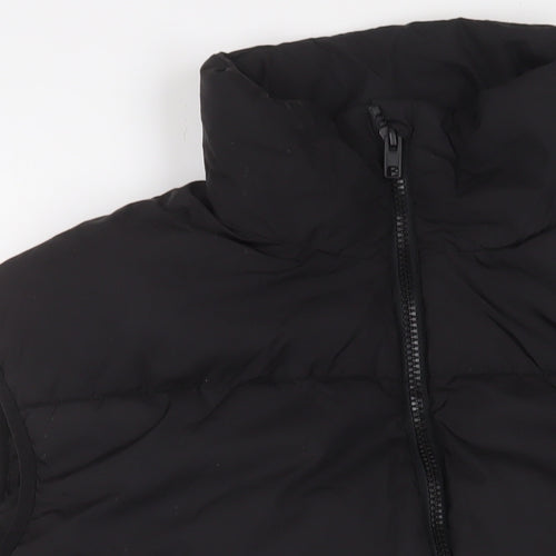 H&M Womens Black Gilet Jacket Size XS Zip
