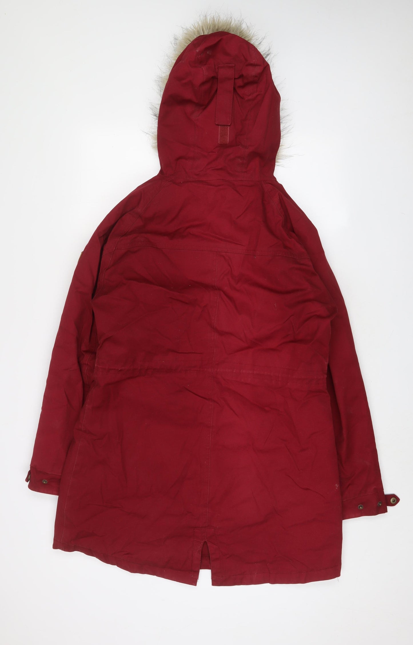 Trespass Womens Red Parka Coat Size 14 Zip