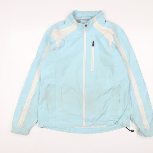Galvin Green Womens Blue Rain Coat Jacket Size 10 Zip