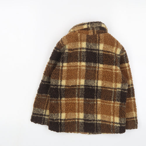 Tokyo Laundry Boys Brown Plaid Jacket Size 3-4 Years Button