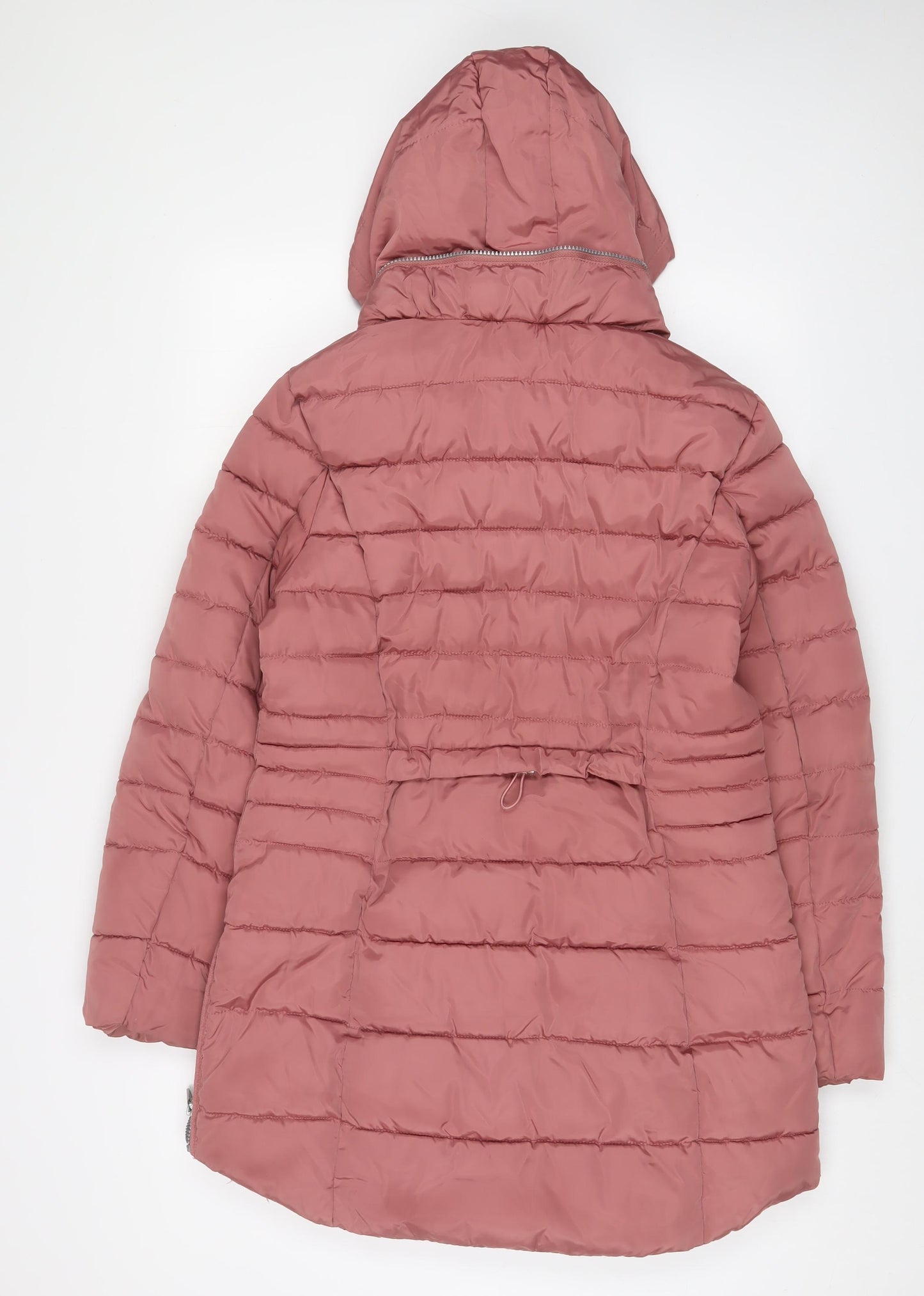 NEXT Womens Pink Quilted Coat Size 14 Zip