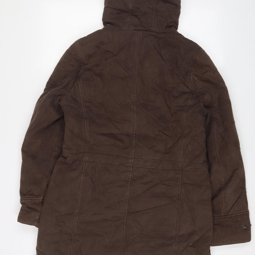 Maine Womens Brown Parka Coat Size 12 Zip