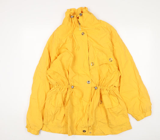 Casual Women Womens Yellow Jacket Size 10 Zip