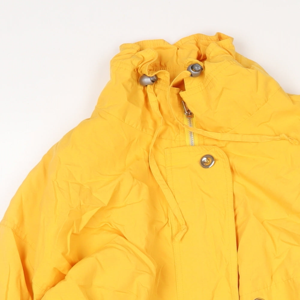 Casual Women Womens Yellow Jacket Size 10 Zip