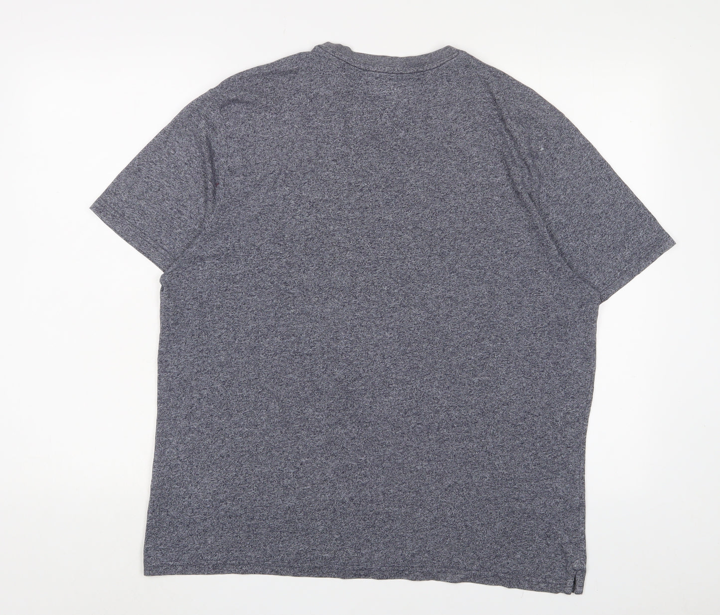 Marks and Spencer Mens Grey Cotton T-Shirt Size L Crew Neck - Gone to maui