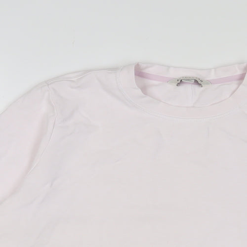 Autograph Womens Pink Cotton Basic T-Shirt Size 16 Crew Neck