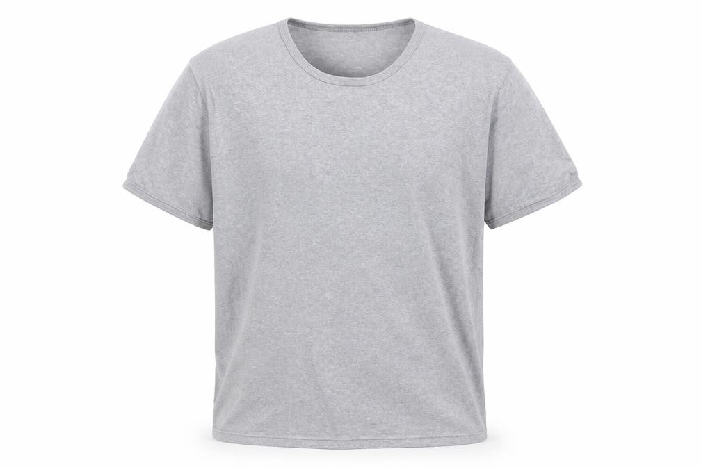 Marks and Spencer Mens Grey Cotton T-Shirt Size M Crew Neck