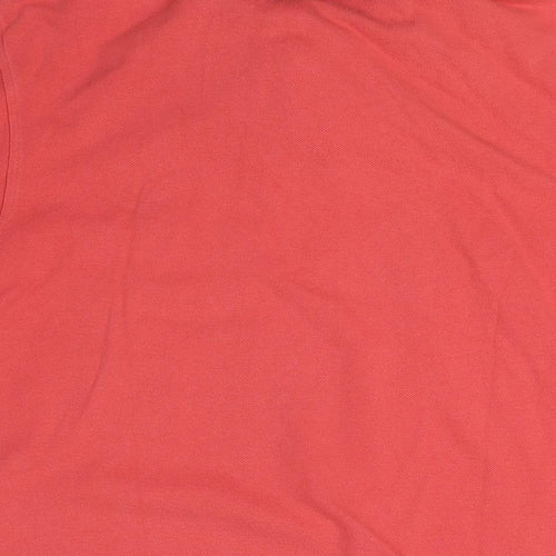 Jack Russell Men's Orange Cotton Polo, Size M