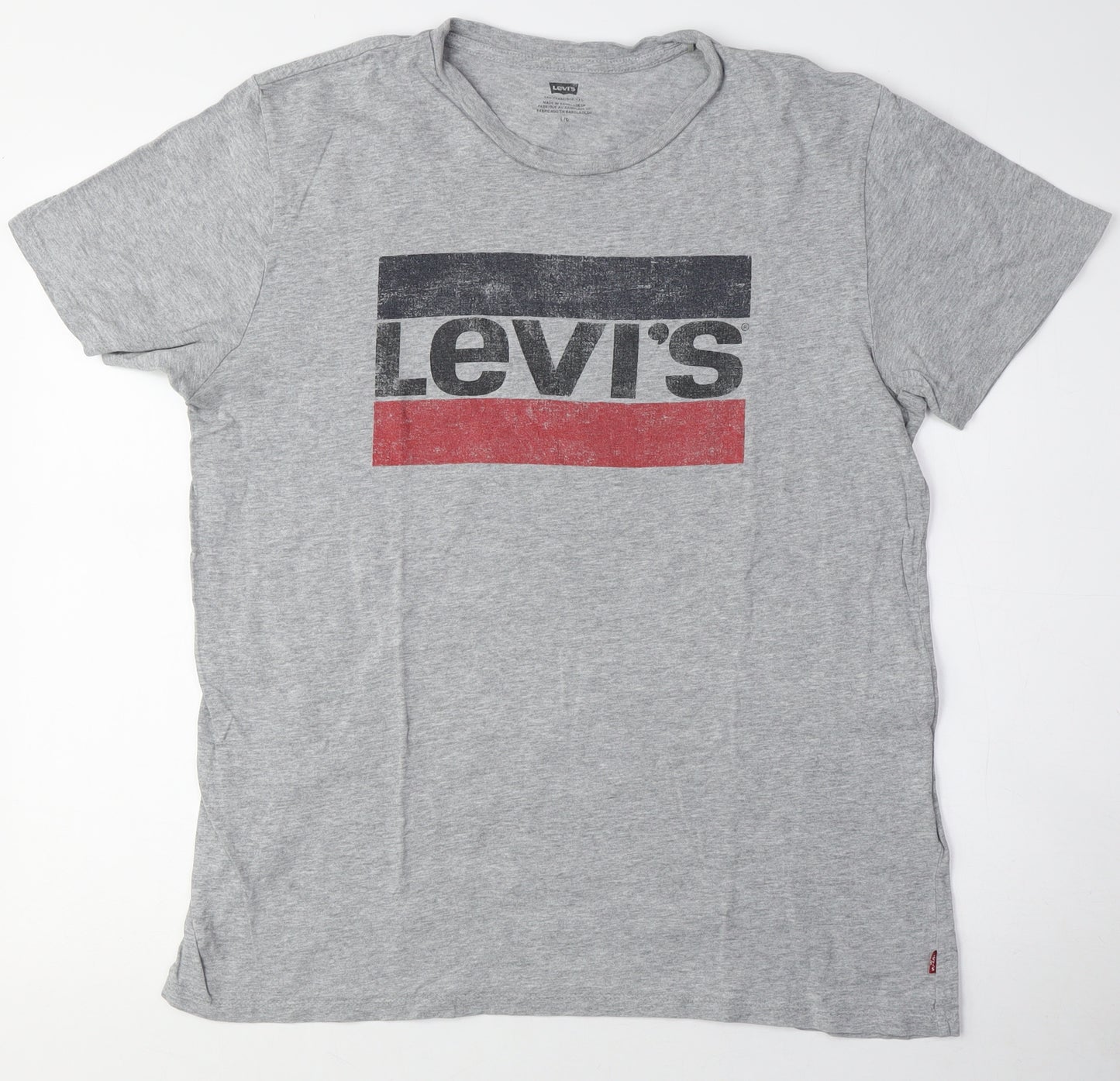 Levi's Men's Grey Graphic T-Shirt L