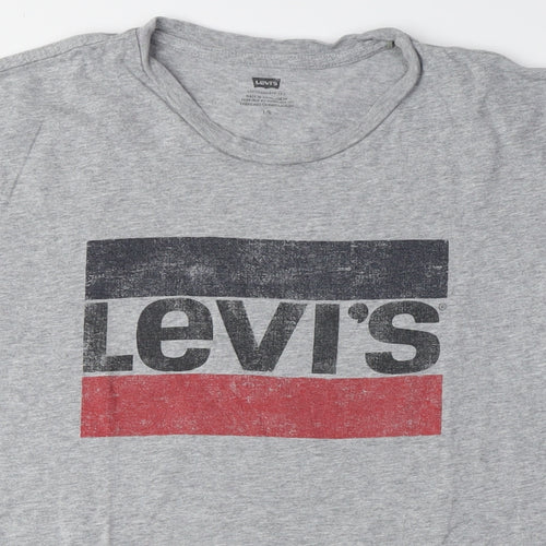 Levi's Men's Grey Graphic T-Shirt L