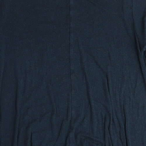 Women's Blue Long Sleeve Basic T-Shirt, Size S