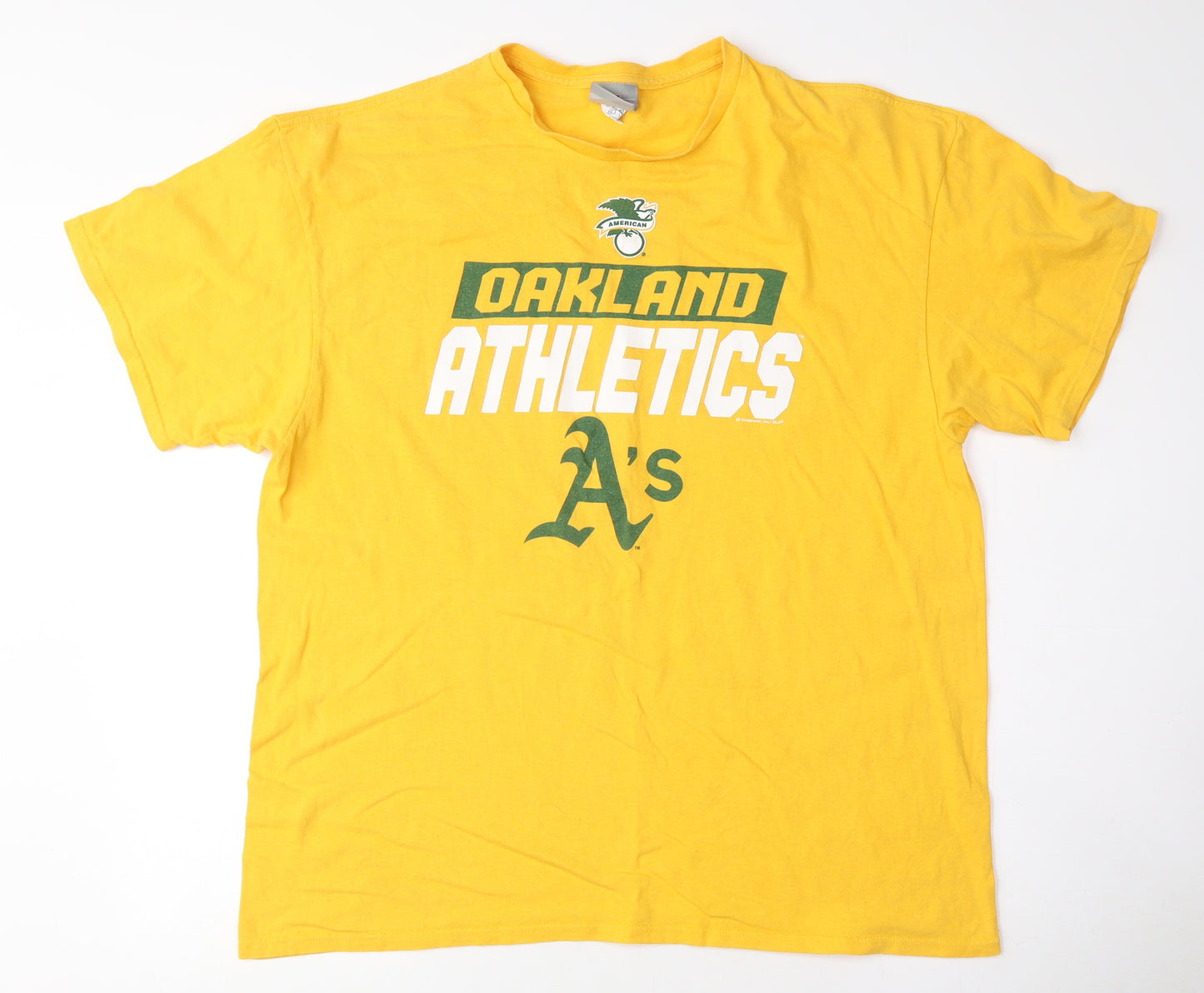 Oakland Athletics Men's Yellow L Sports T-Shirt