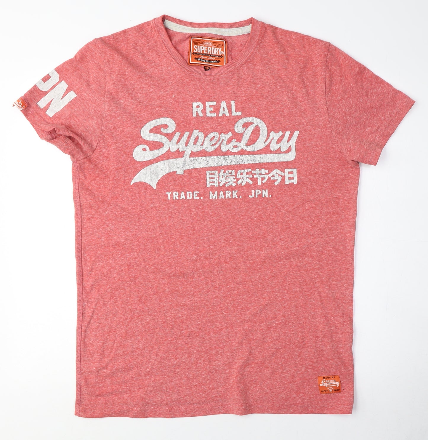 Superdry Men's Red Graphic T-Shirt Size M Vintage Style