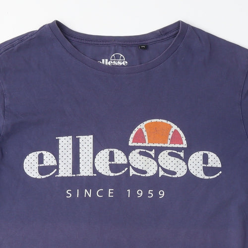 Ellesse Men's Blue Graphic T-Shirt, M, Retro Sports Style