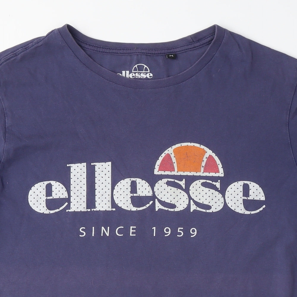 Ellesse Men's Blue Graphic T-Shirt, M, Retro Sports Style