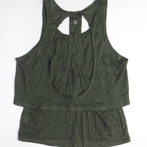 Sweaty Betty Women's Green Sleeveless Tank Top, Size S, Casual Style