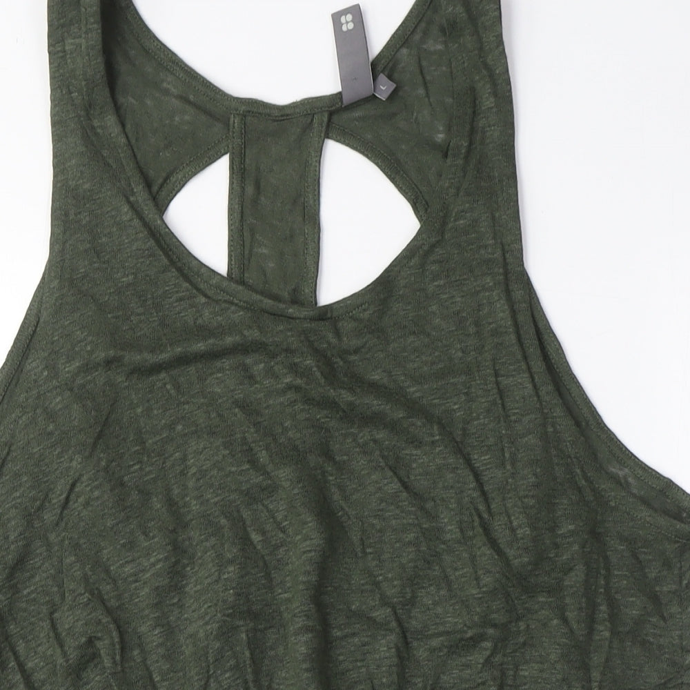 Sweaty Betty Women's Green Sleeveless Tank Top, Size S, Casual Style