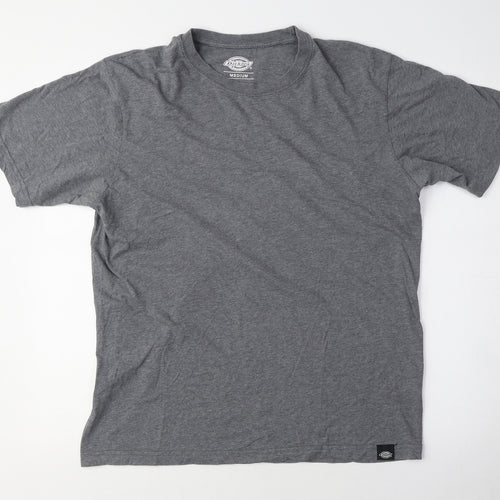 Dickies Men's Grey Crew Neck T-Shirt - Medium