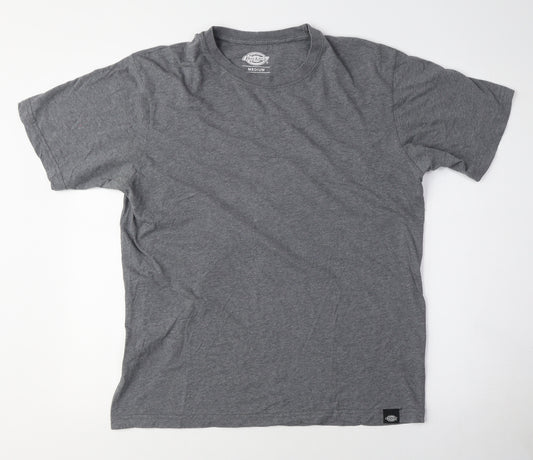 Dickies Men's Grey Crew Neck T-Shirt - Medium