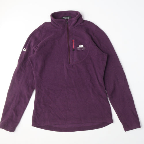 Mountain Equipment Women's Purple Henley Sweatshirt M