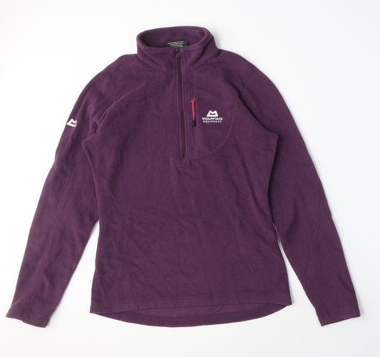 Mountain Equipment Women's Purple Henley Sweatshirt M