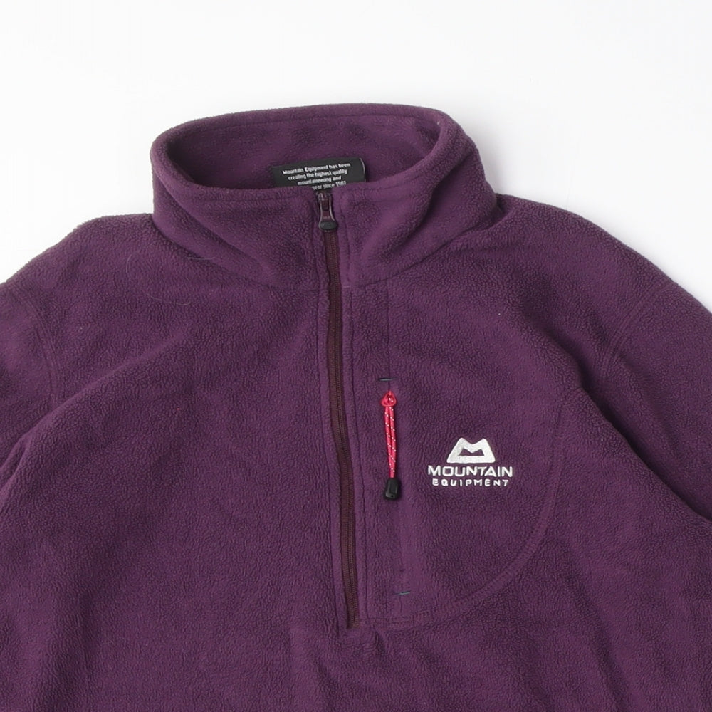 Mountain Equipment Women's Purple Henley Sweatshirt M