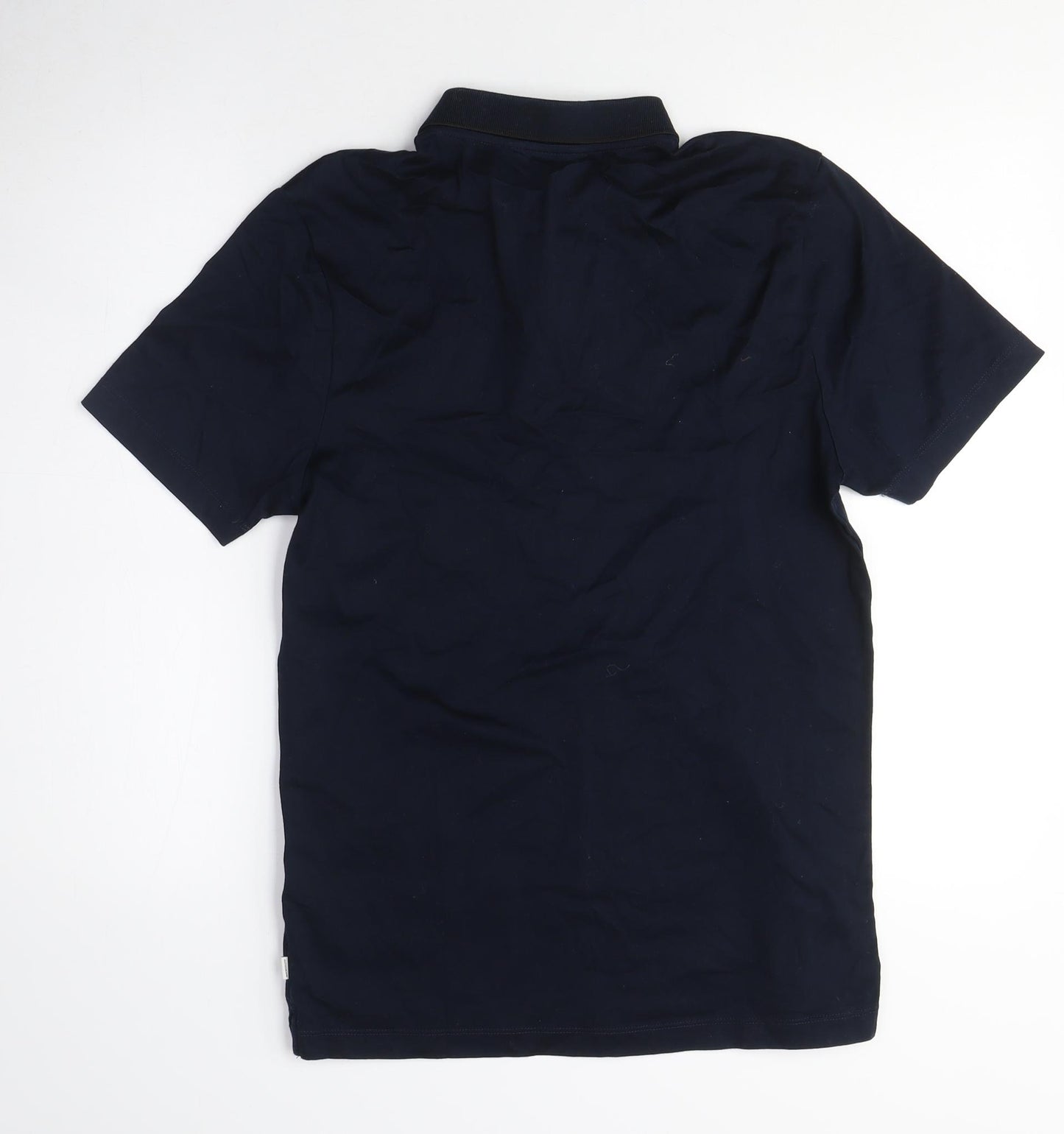 Marks and Spencer Men's Black Collared T-Shirt