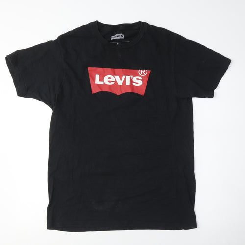 Levi's Men's Black Logo T-Shirt, Medium, Casual Wear