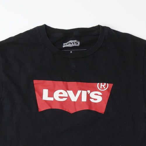 Levi's Men's Black Logo T-Shirt, Medium, Casual Wear