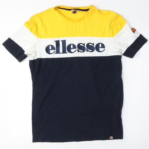 Ellesse Men's Multicoloured Logo T-Shirt, M