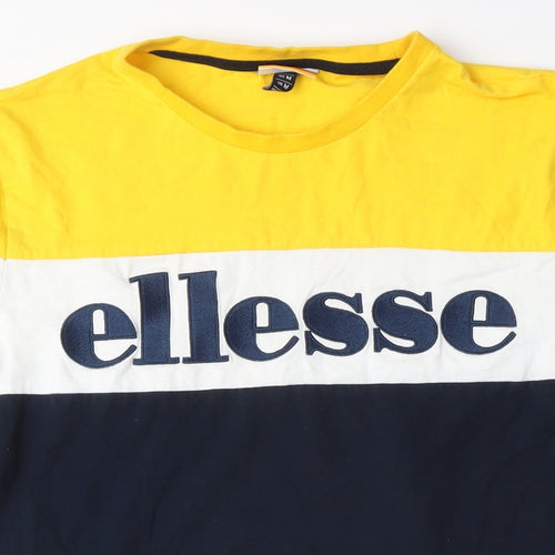 Ellesse Men's Multicoloured Logo T-Shirt, M