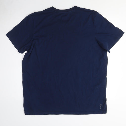 Adidas Men's Blue T-Shirt L Crew Neck Casual