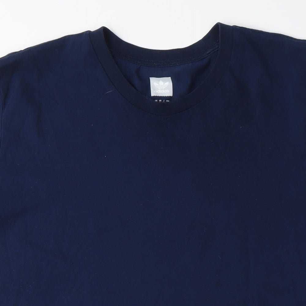 Adidas Men's Blue T-Shirt L Crew Neck Casual