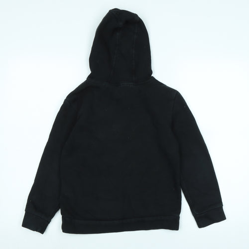Reebok` Boys Black Polyester Pullover Hoodie Size 9-10 Years - Logo- Reebok