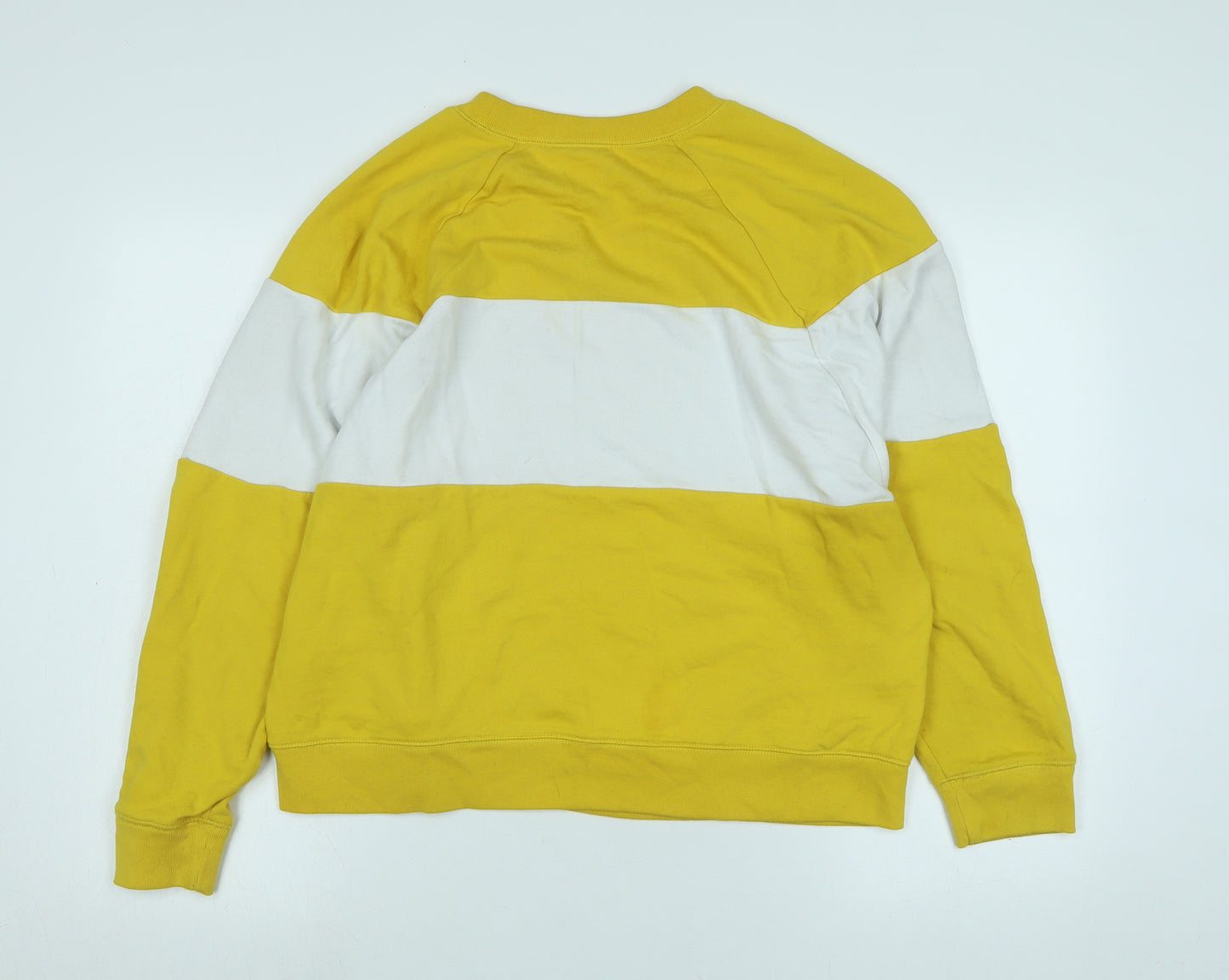 Gap Womens Yellow Polyester Pullover Sweatshirt Size M - Logo - GAP