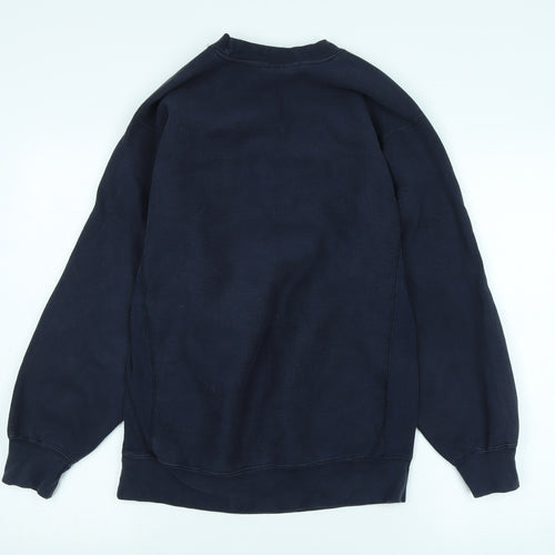 calumet Mens Blue Cotton Pullover Sweatshirt Size M - Logo- CALUMET