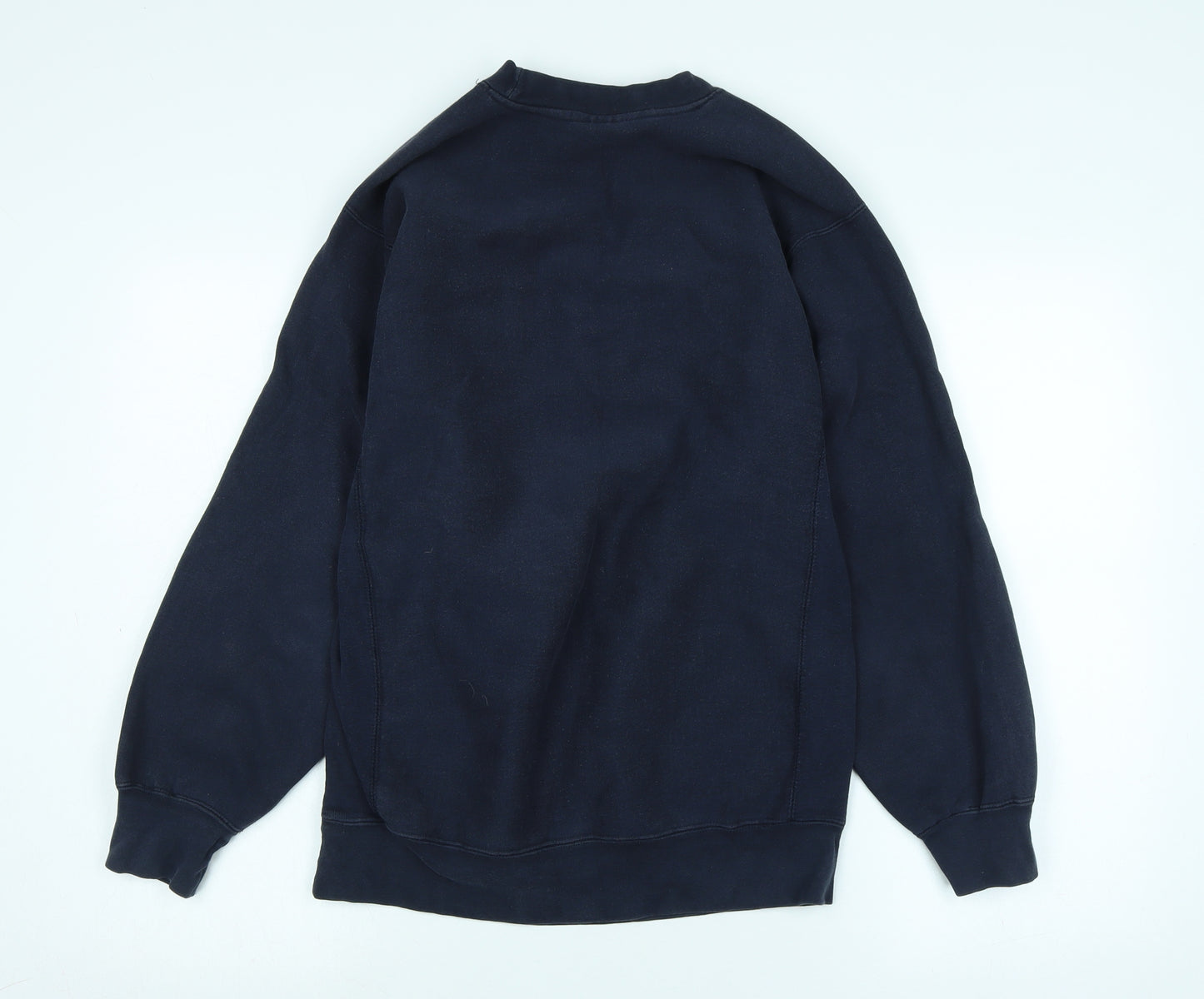 calumet Mens Blue Cotton Pullover Sweatshirt Size M - Logo- CALUMET