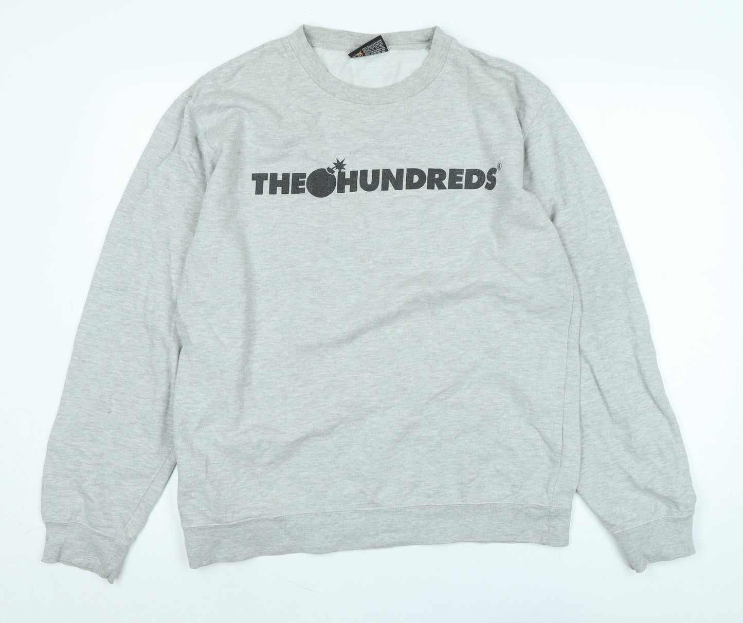 The Hundreds Mens Grey Cotton Pullover Sweatshirt Size L - The Hundreds