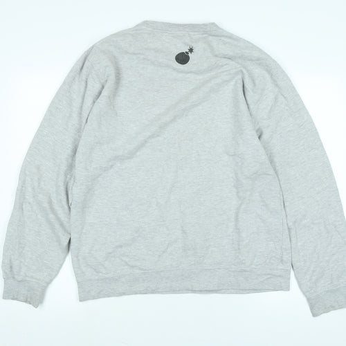 The Hundreds Mens Grey Cotton Pullover Sweatshirt Size L - The Hundreds