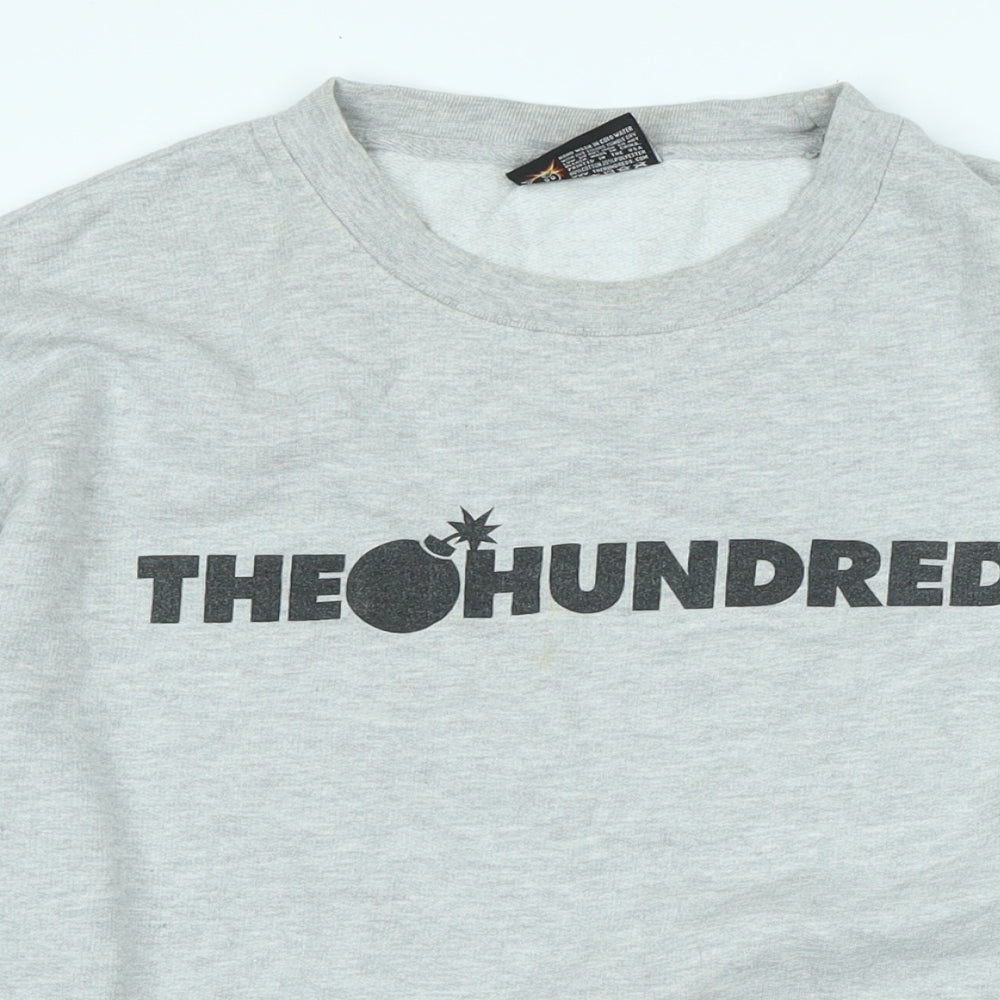 The Hundreds Mens Grey Cotton Pullover Sweatshirt Size L - The Hundreds