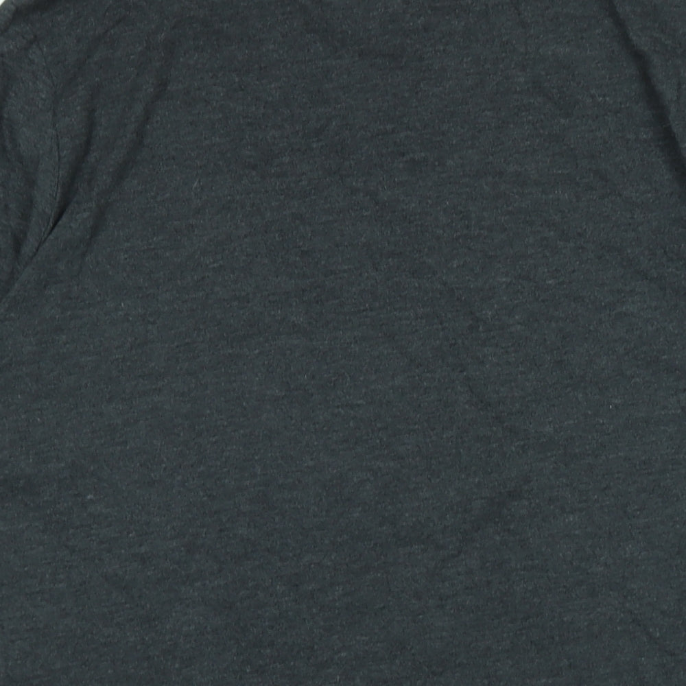 Gap Mens Grey Cotton T-Shirt Size XL Crew Neck - Logo