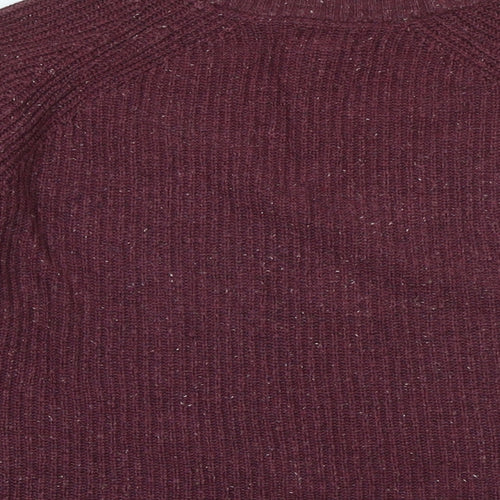 Fat Face Womens Red Boat Neck Cotton Pullover Jumper Size 12 - Logo