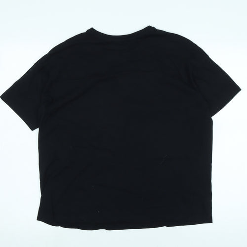 NBA Womens Black Cotton Basic T-Shirt Size S Crew Neck - Logo - Raptors Toronto