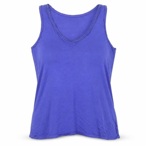 Gap Womens Purple Cotton Basic Tank Size XL Scoop Neck - Logo - Beaded detail