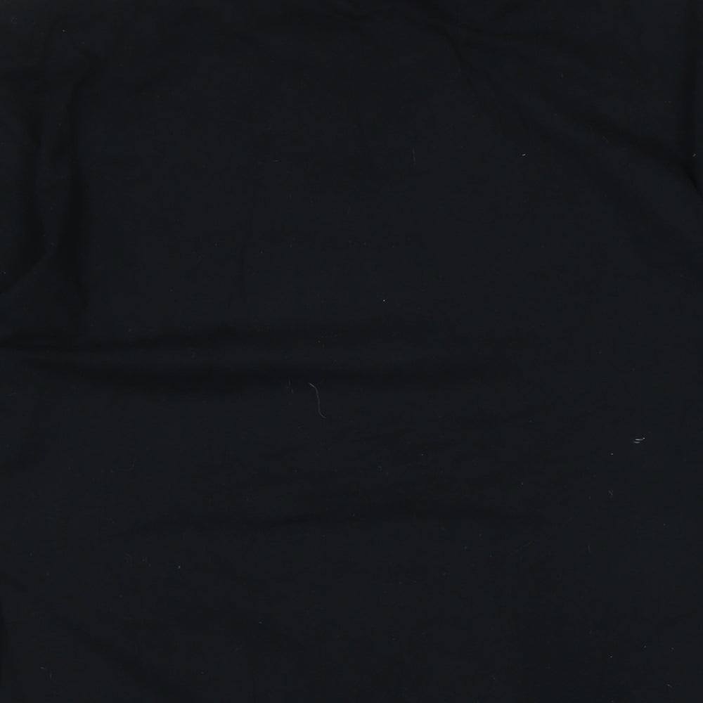 QUICKSILVER Mens Black Cotton T-Shirt Size XL Crew Neck - Logo - Free Dirty