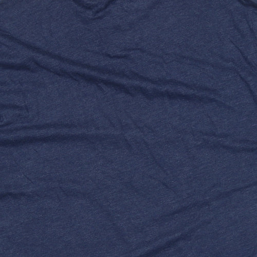 Gap Mens Blue Cotton T-Shirt Size XL Crew Neck - Logo