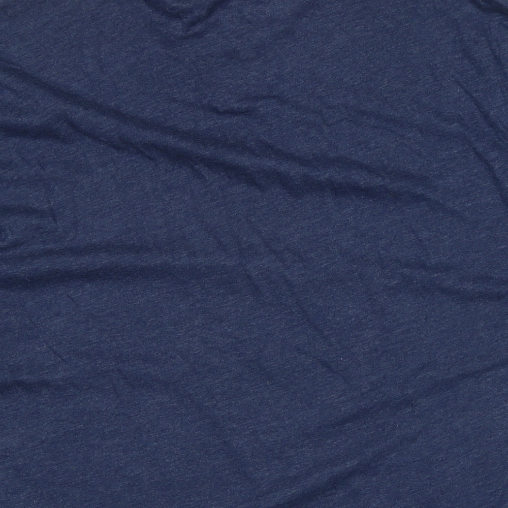 Gap Mens Blue Cotton T-Shirt Size XL Crew Neck - Logo